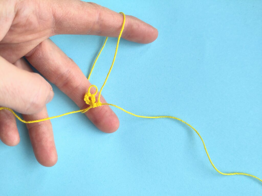 Handhaltung vor dem Anschlingen beim Occhi